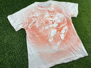 Vintage Florida Gators Football All Over Print Shirt White - M