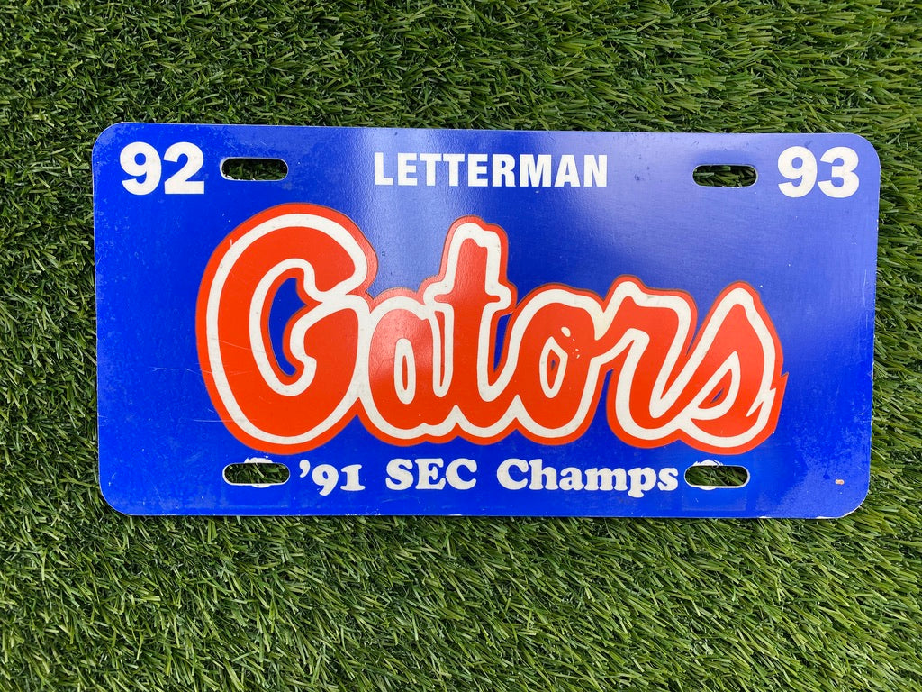 Vintage Florida Gators 1991 SEC Champs License Plate