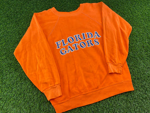 Vintage Florida Gators Spellout Crewneck Orange - S