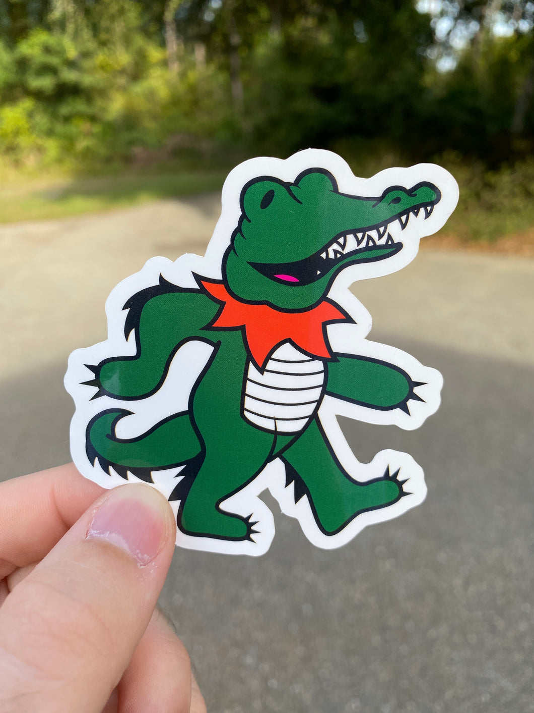Dancing Gator Sticker