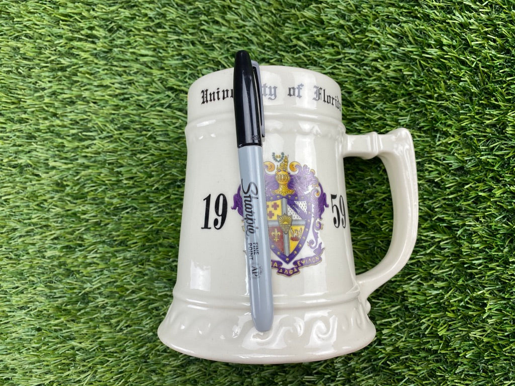 1959 University of Florida Sigma Alpha Epsilon Stein Mug "Bill"